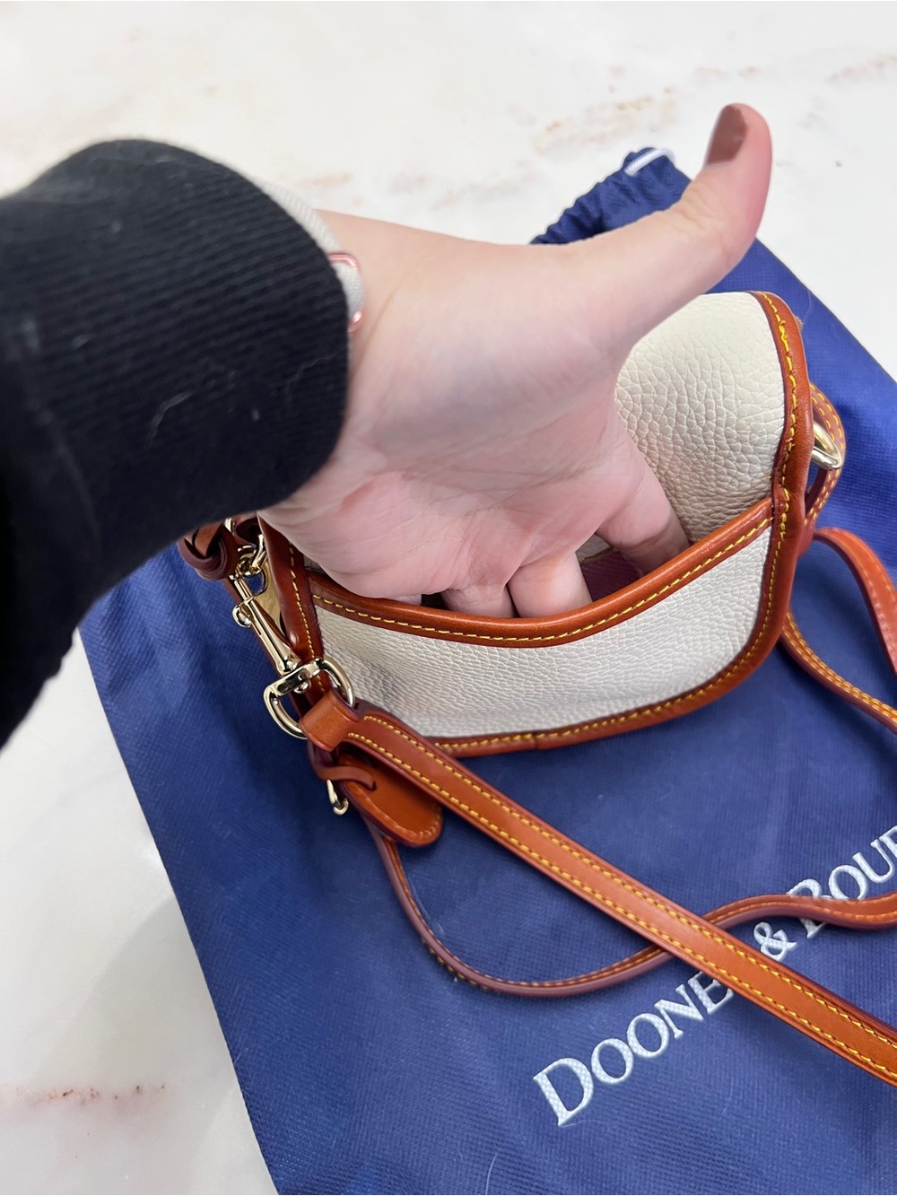 All Weather Leather 2 Duck Bag in White - Picture 11 of 11